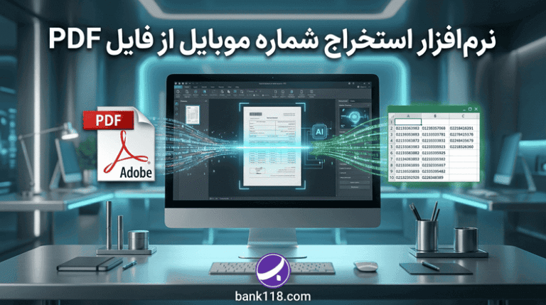 نرم افزار استخراج شماره موبایل از فایل PDF