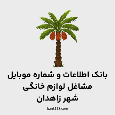 اطلاعات مشاغل لوازم خانگی شهر زاهدان