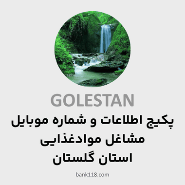 پکیج اطلاعات مشاغل موادغذایی گلستان